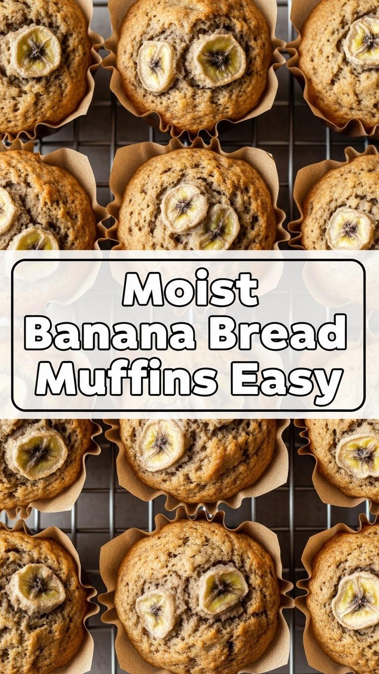 Moist Banana Bread Muffins Easy
