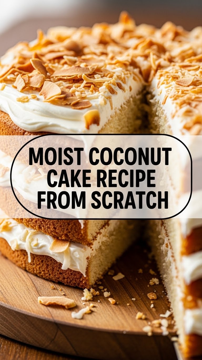 Moist Coconut Cake Recipe From Scratch