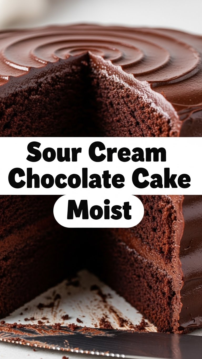 Sour Cream Chocolate Cake Moist