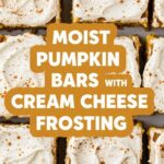 Moist Pumpkin Bars With Cream Cheese Frosting
