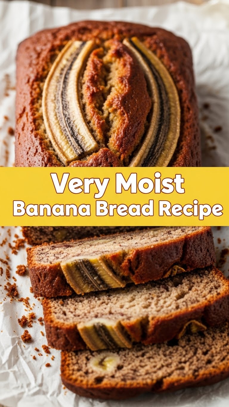 Very Moist Banana Bread Recipe