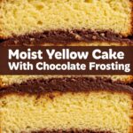 Moist Yellow Cake With Chocolate Frosting
