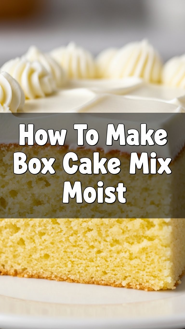 How To Make Box Cake Mix Moist