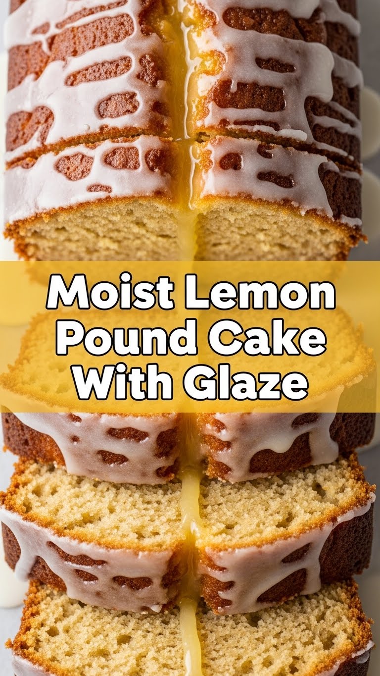 Moist Lemon Pound Cake With Glaze