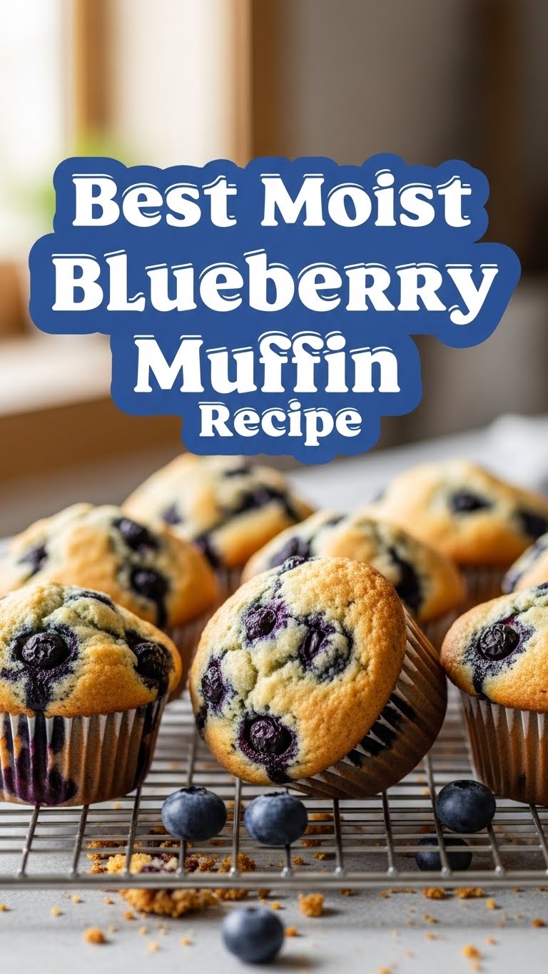 Best Moist Blueberry Muffin Recipe