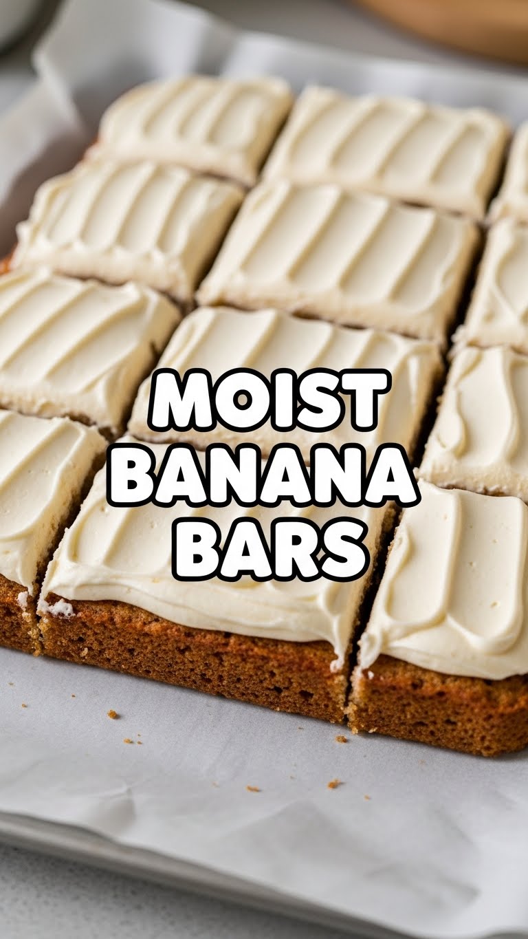 Moist Banana Bars