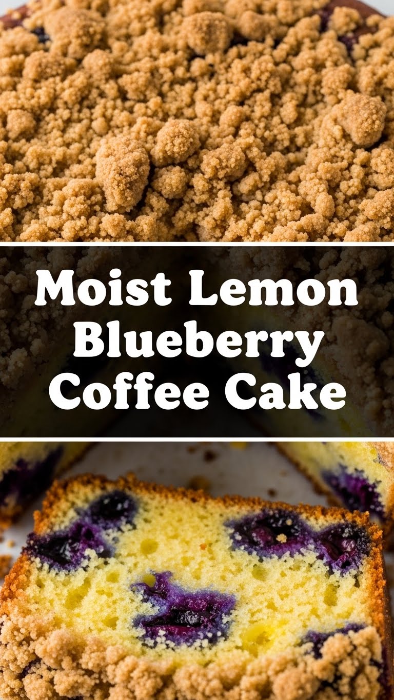 Moist Lemon Blueberry Coffee Cake