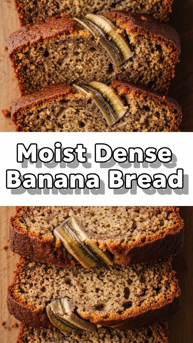 Moist Dense Banana Bread