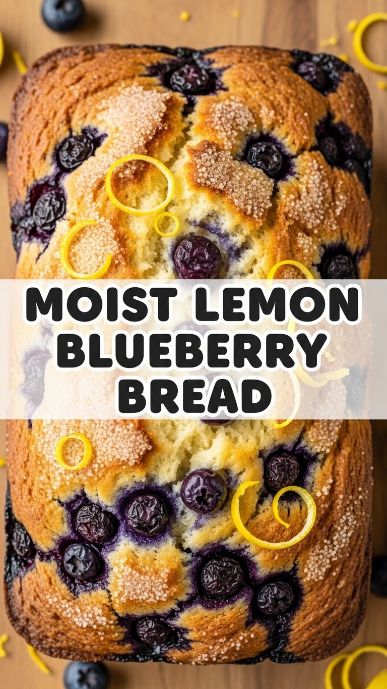 Moist Lemon Blueberry Bread