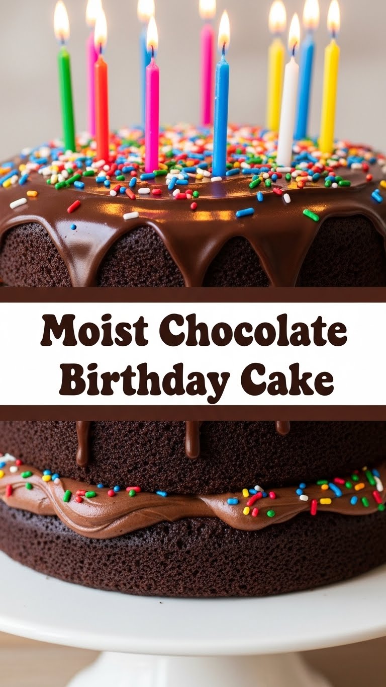 Moist Chocolate Birthday Cake