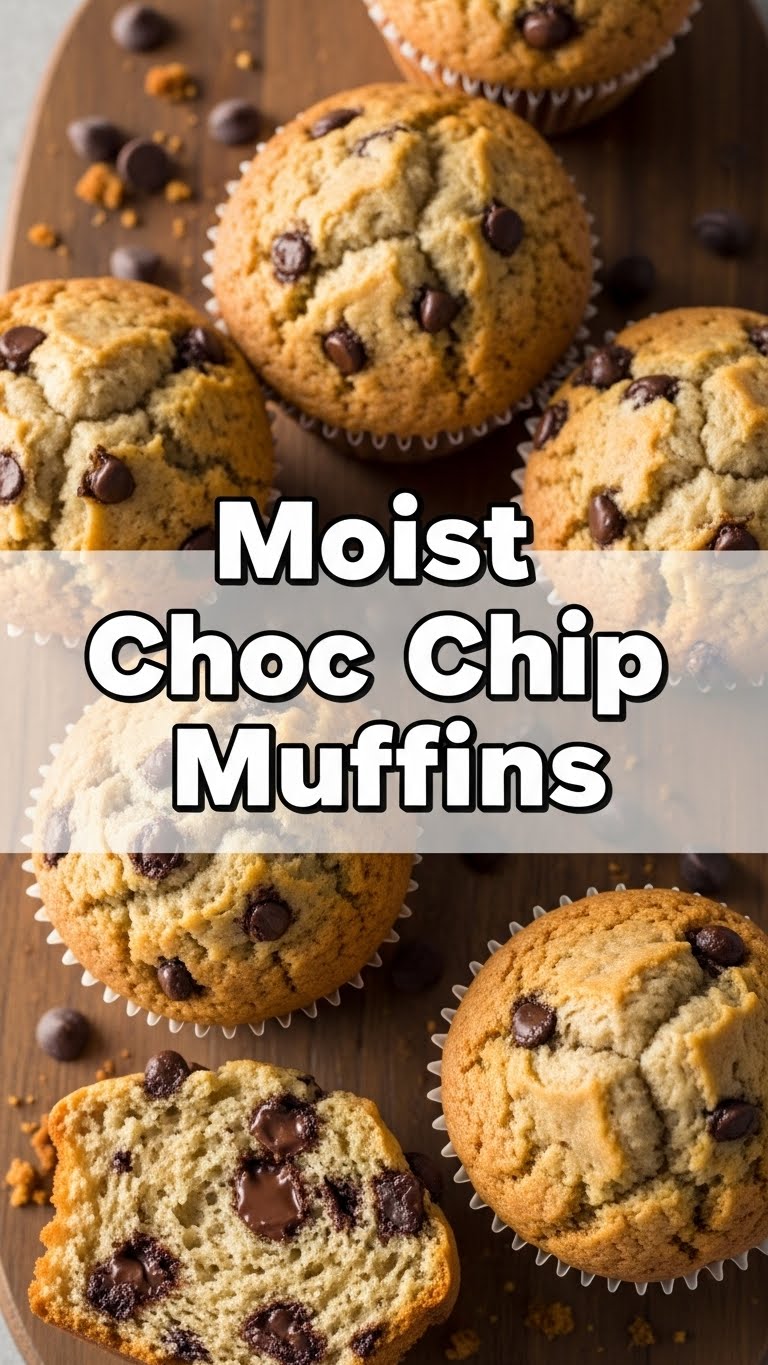 Moist Choc Chip Muffins