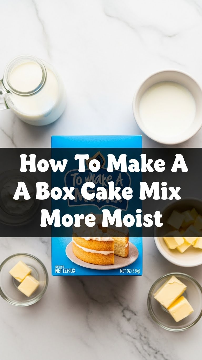 How To Make A Box Cake Mix More Moist