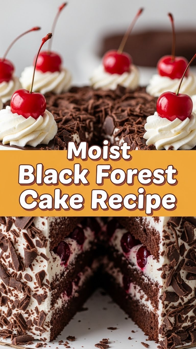 Moist Black Forest Cake Recipe