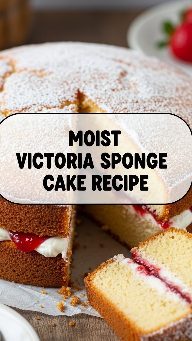 Moist Victoria Sponge Cake Recipe