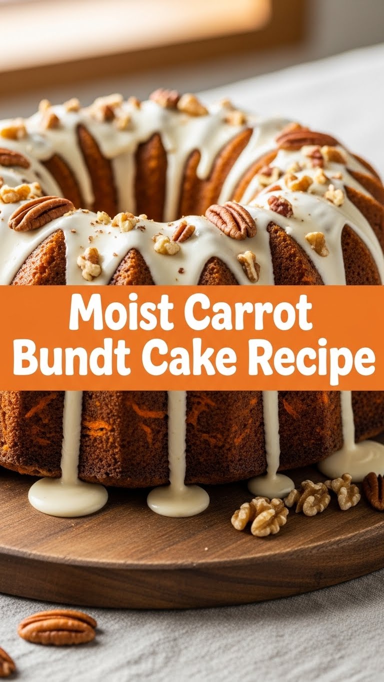 Moist Carrot Bundt Cake Recipe