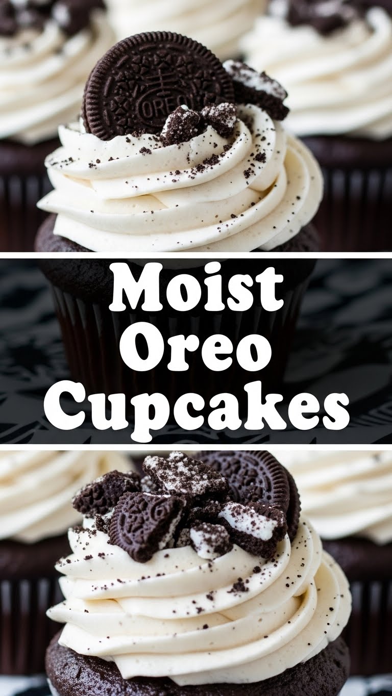 Moist Oreo Cupcakes