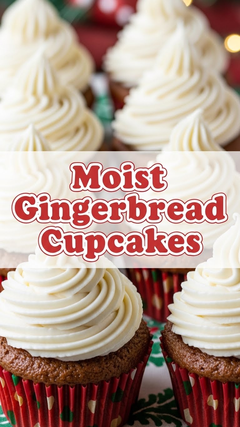 Moist Gingerbread Cupcakes