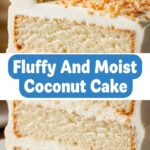 Fluffy And Moist Coconut Cake