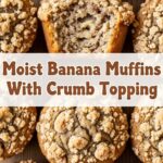 Moist Banana Muffins With Crumb Topping