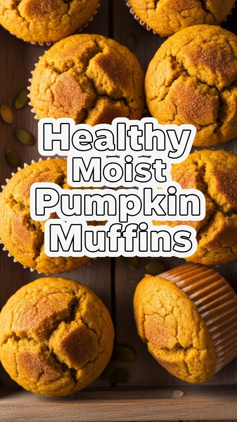 Healthy Moist Pumpkin Muffins