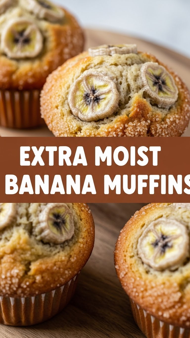 Extra Moist Banana Muffins