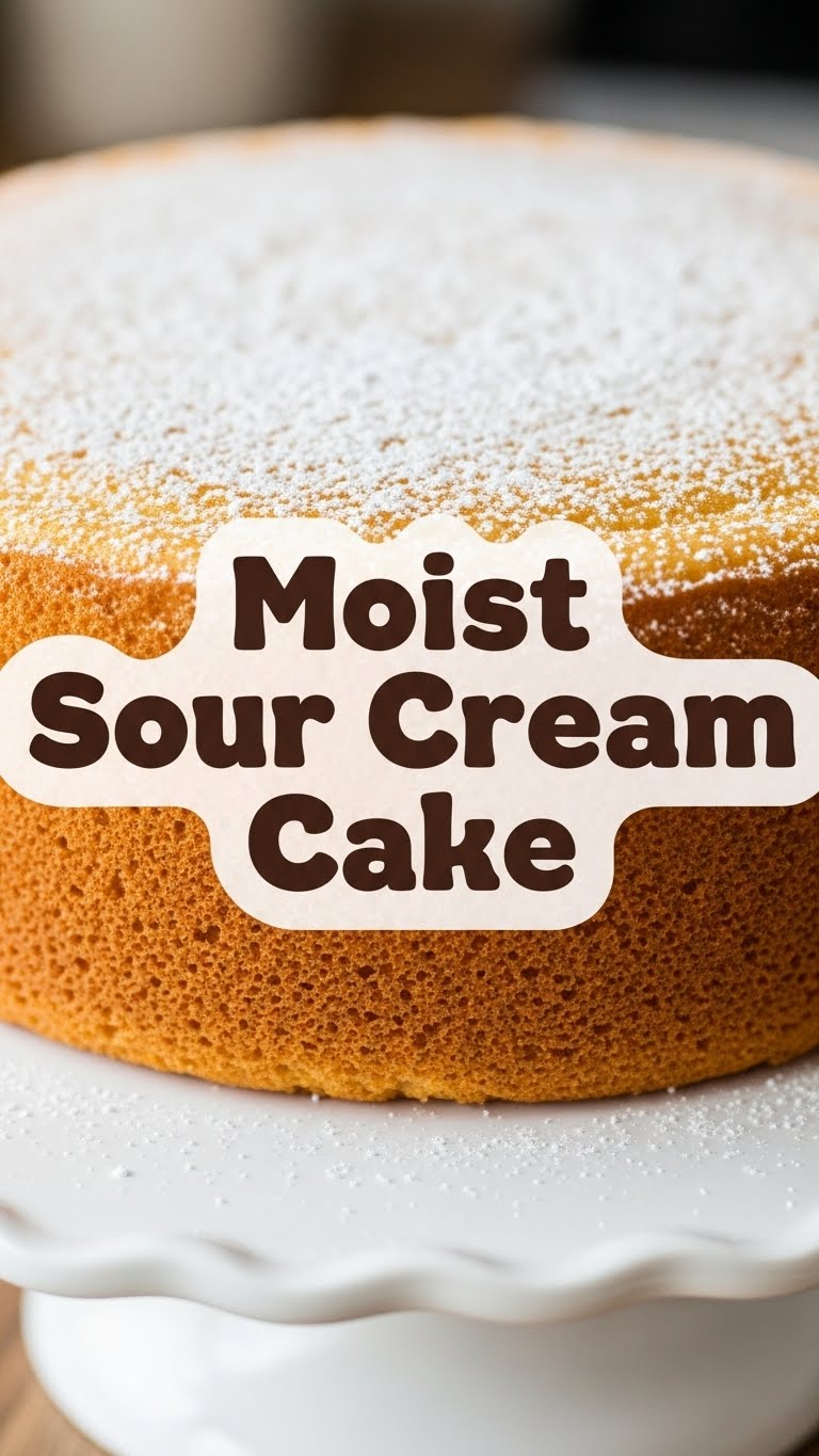 Moist Sour Cream Cake