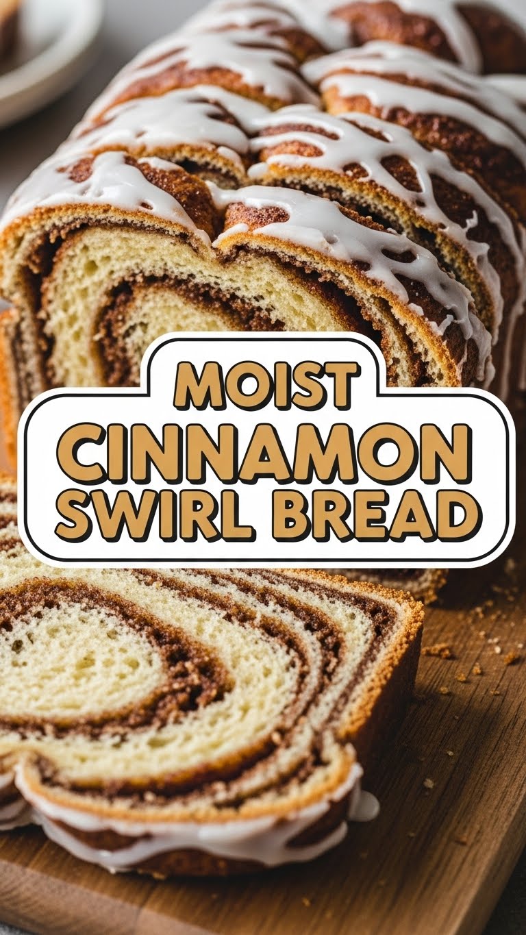 Moist Cinnamon Swirl Bread