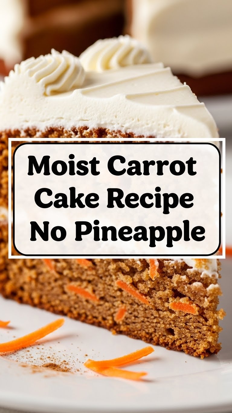 Moist Carrot Cake Recipe No Pineapple