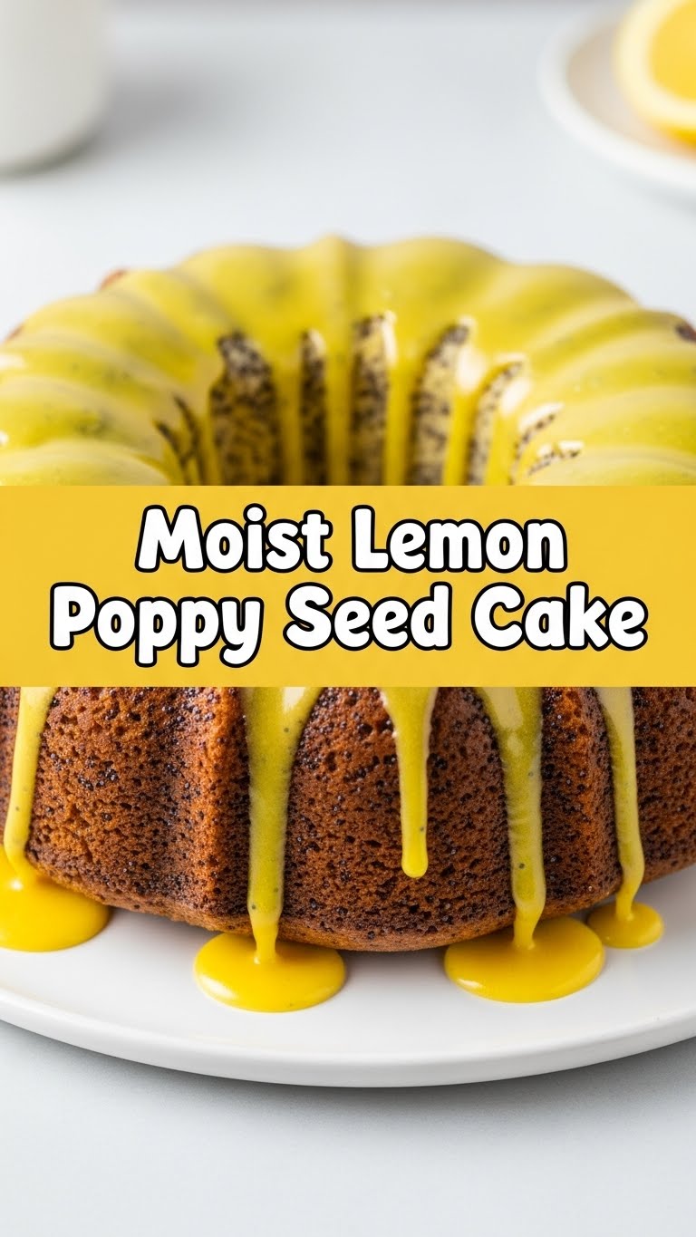 Moist Lemon Poppy Seed Cake