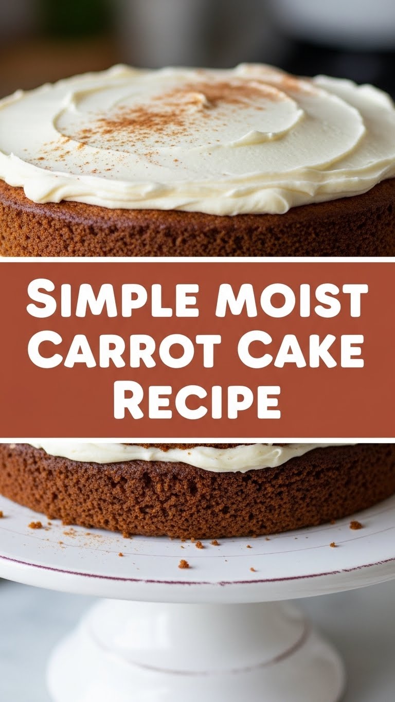 Simple Moist Carrot Cake Recipe