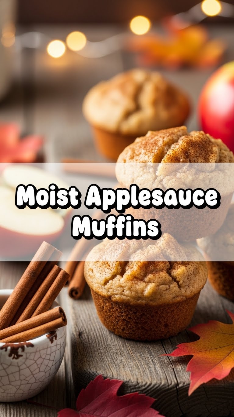 Moist Applesauce Muffins