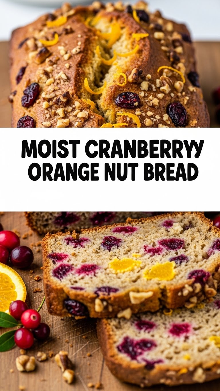 Moist Cranberry Orange Nut Bread