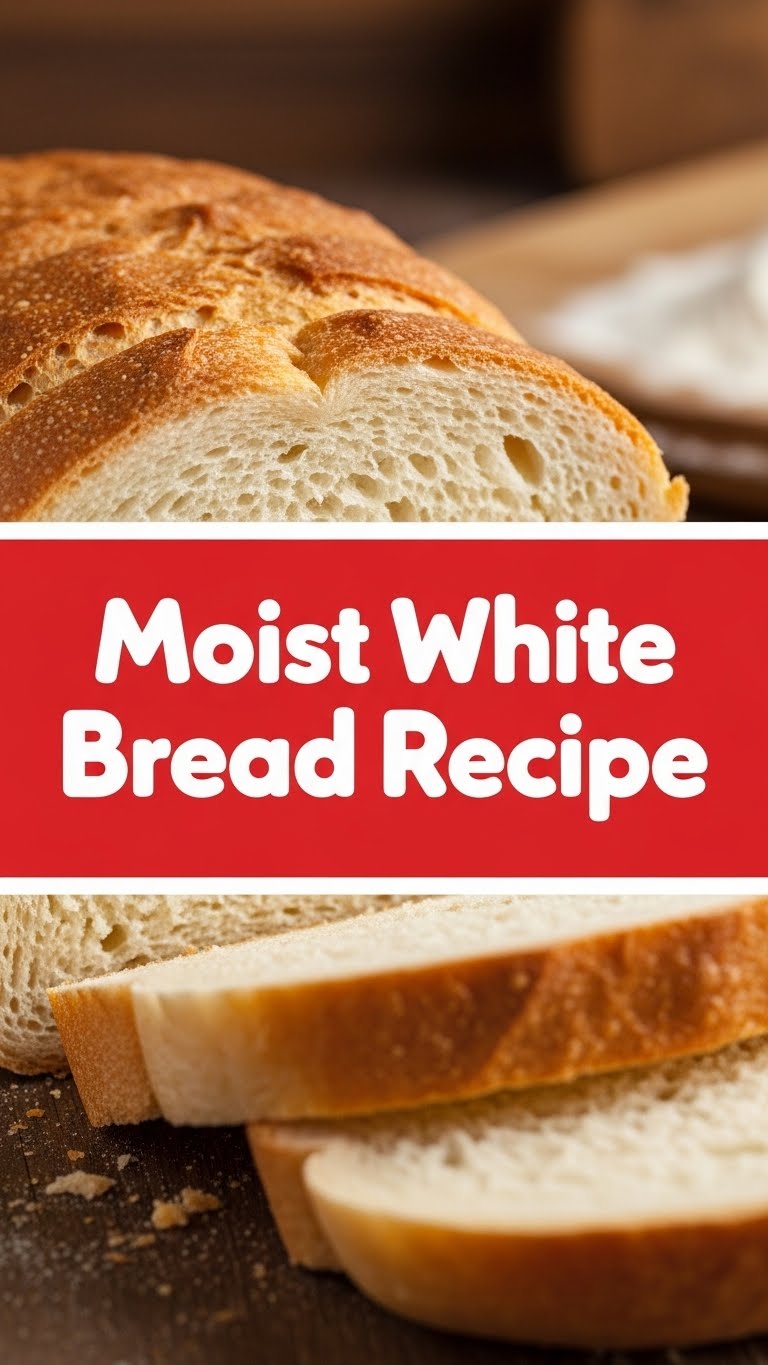 Moist White Bread Recipe