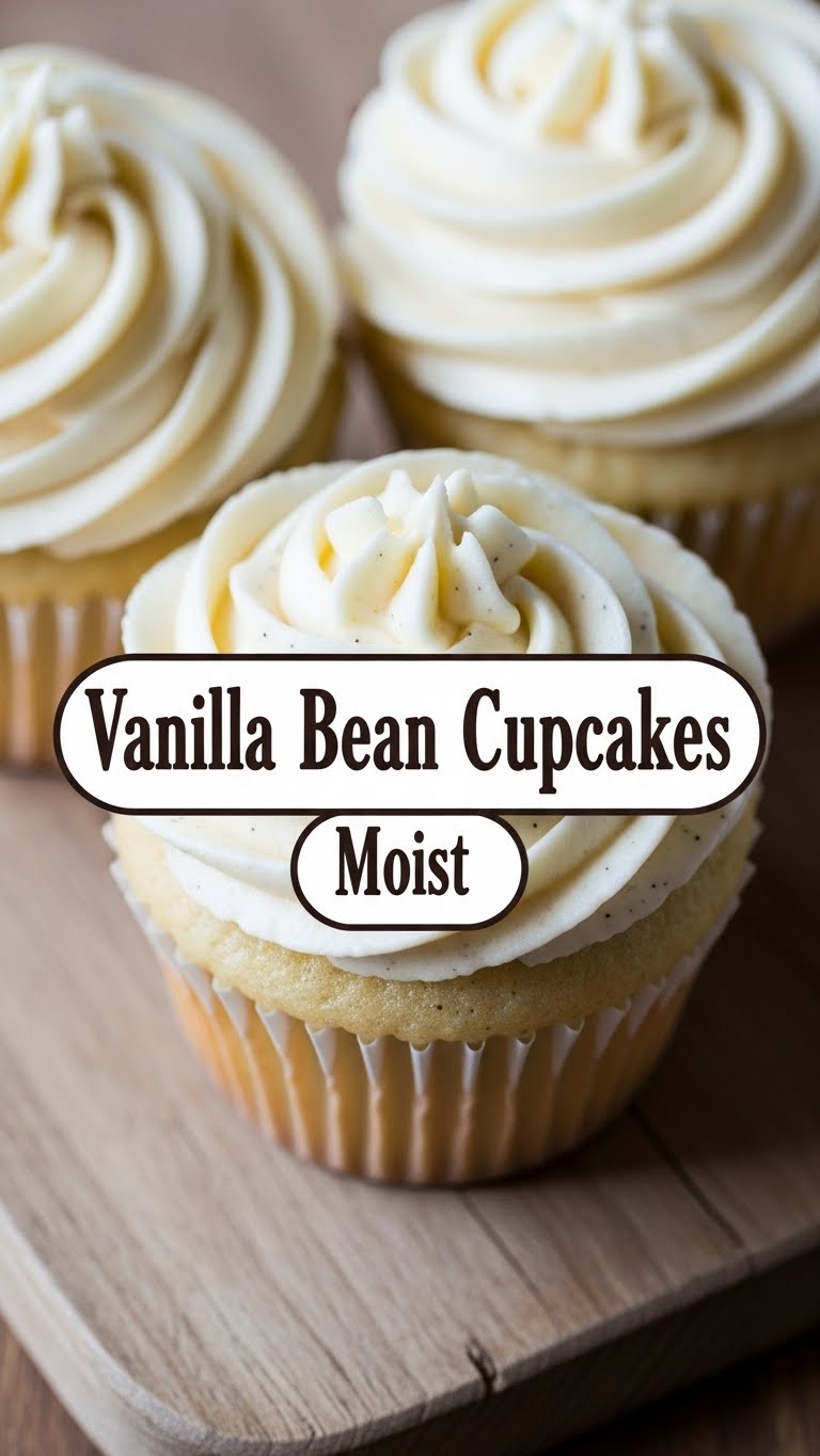 Vanilla Bean Cupcakes Moist