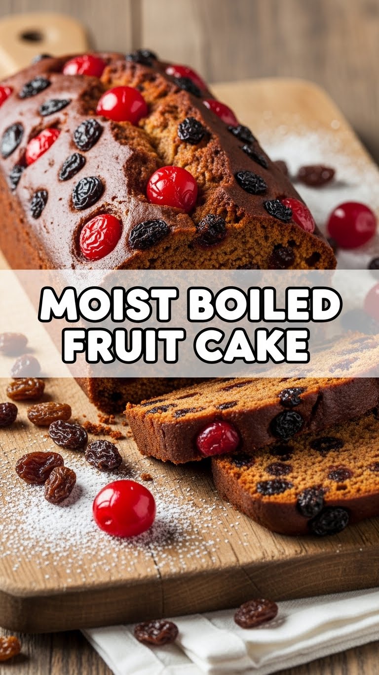 Moist Boiled Fruit Cake