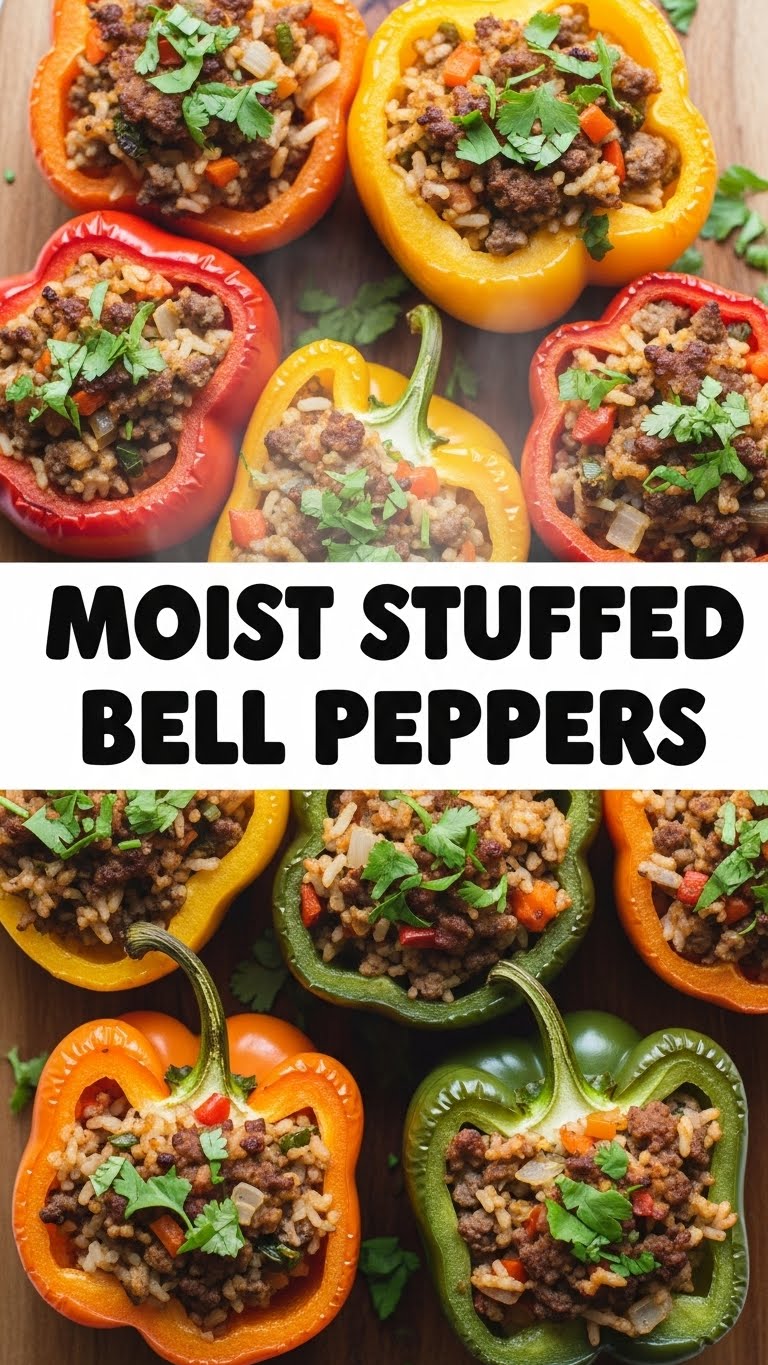Moist Stuffed Bell Peppers