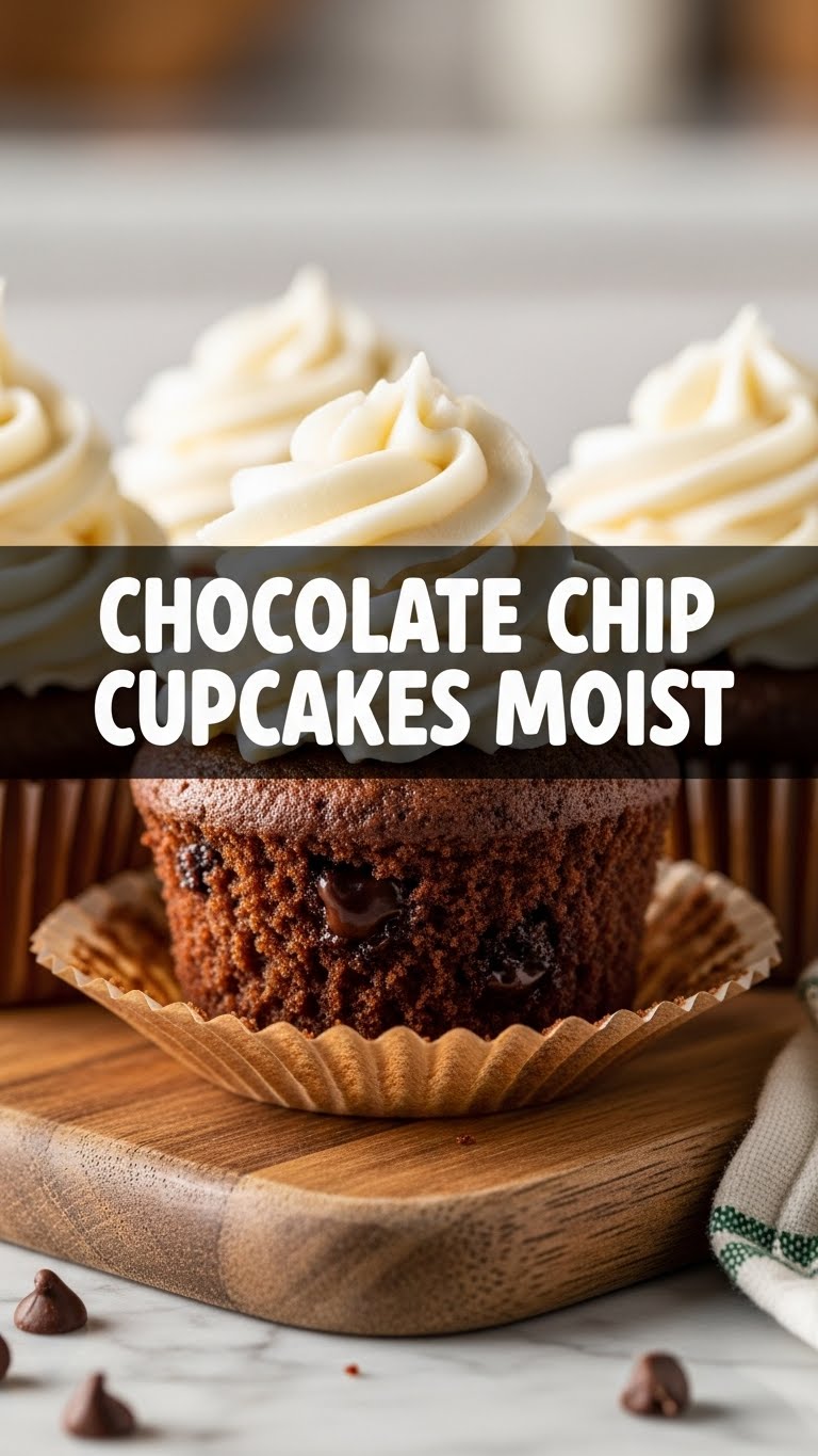 Chocolate Chip Cupcakes Moist