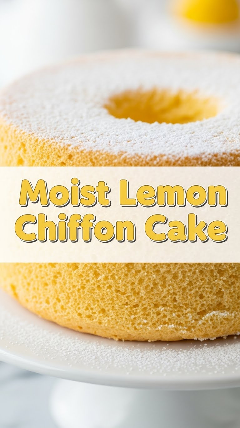 Moist Lemon Chiffon Cake