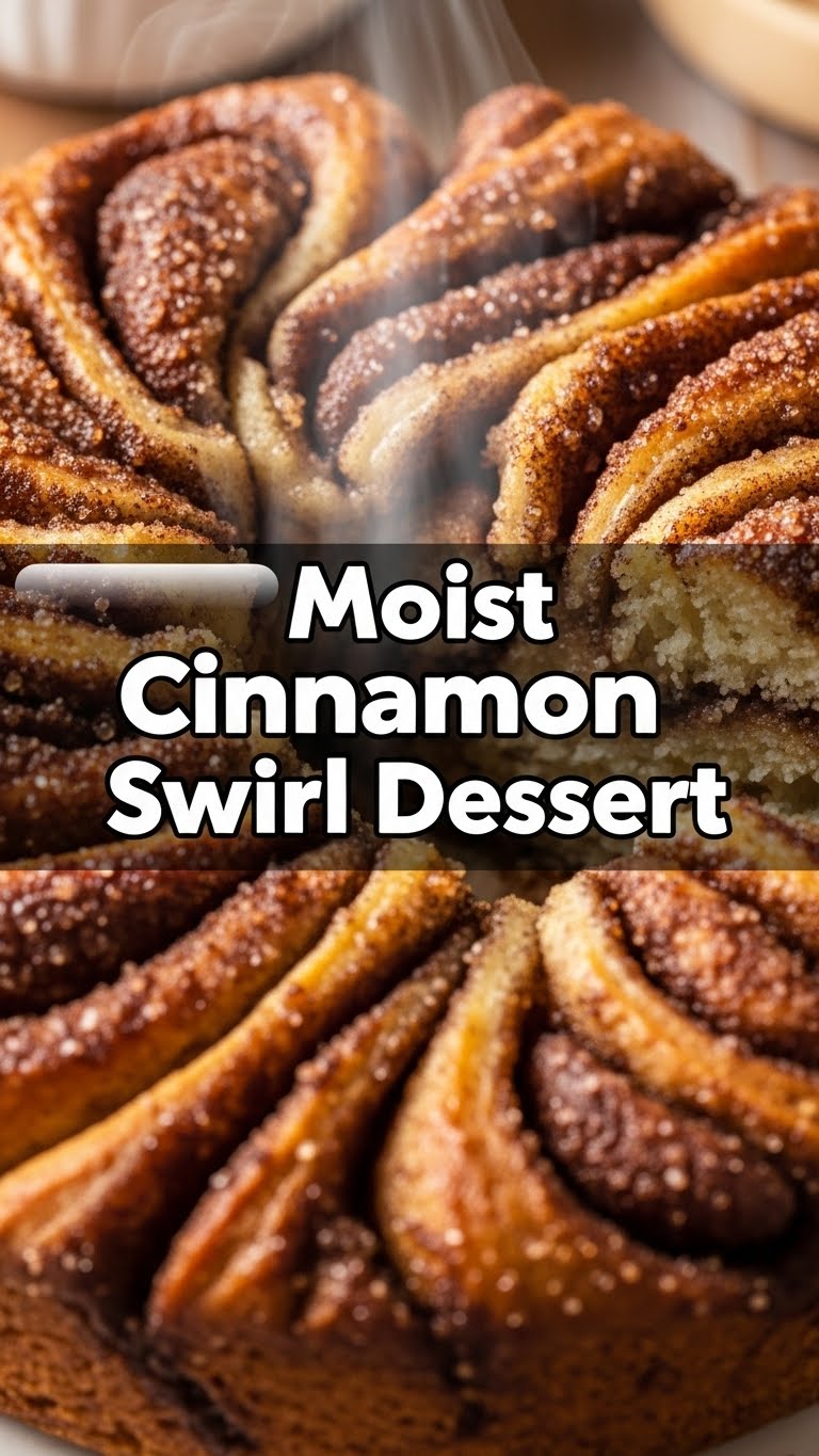 Moist Cinnamon Swirl Dessert