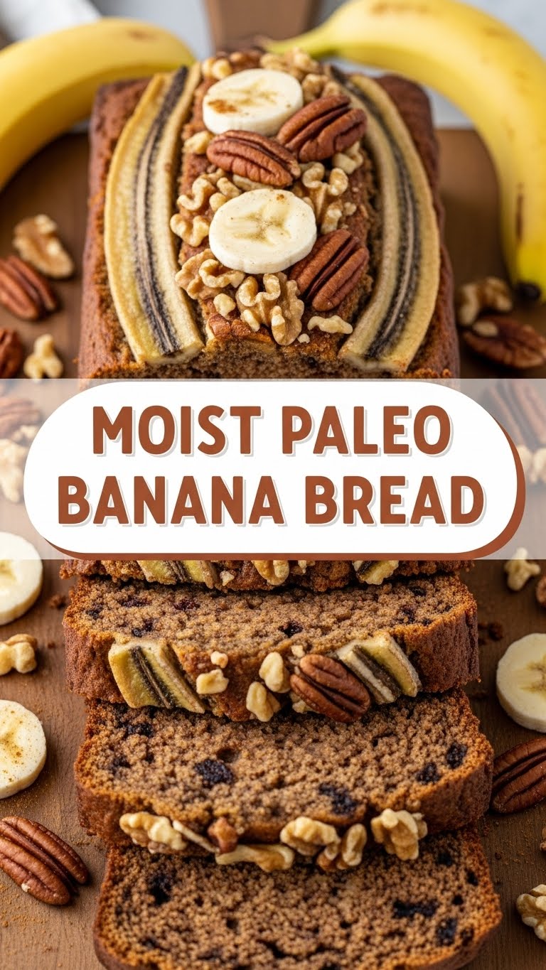 Moist Paleo Banana Bread