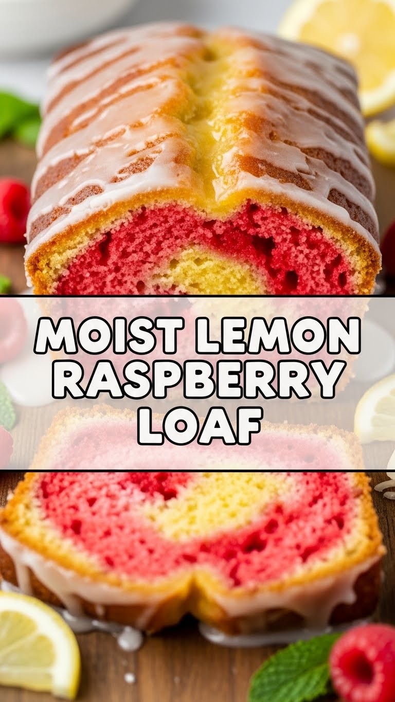 Moist Lemon Raspberry Loaf