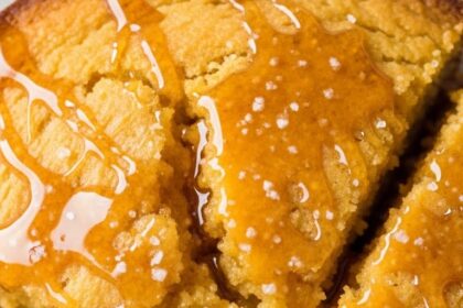 Moist Salted Honey Cornbread
