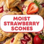 Moist Strawberry Scones