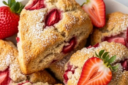 Moist Strawberry Scones
