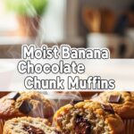 Moist Banana Chocolate Chunk Muffins