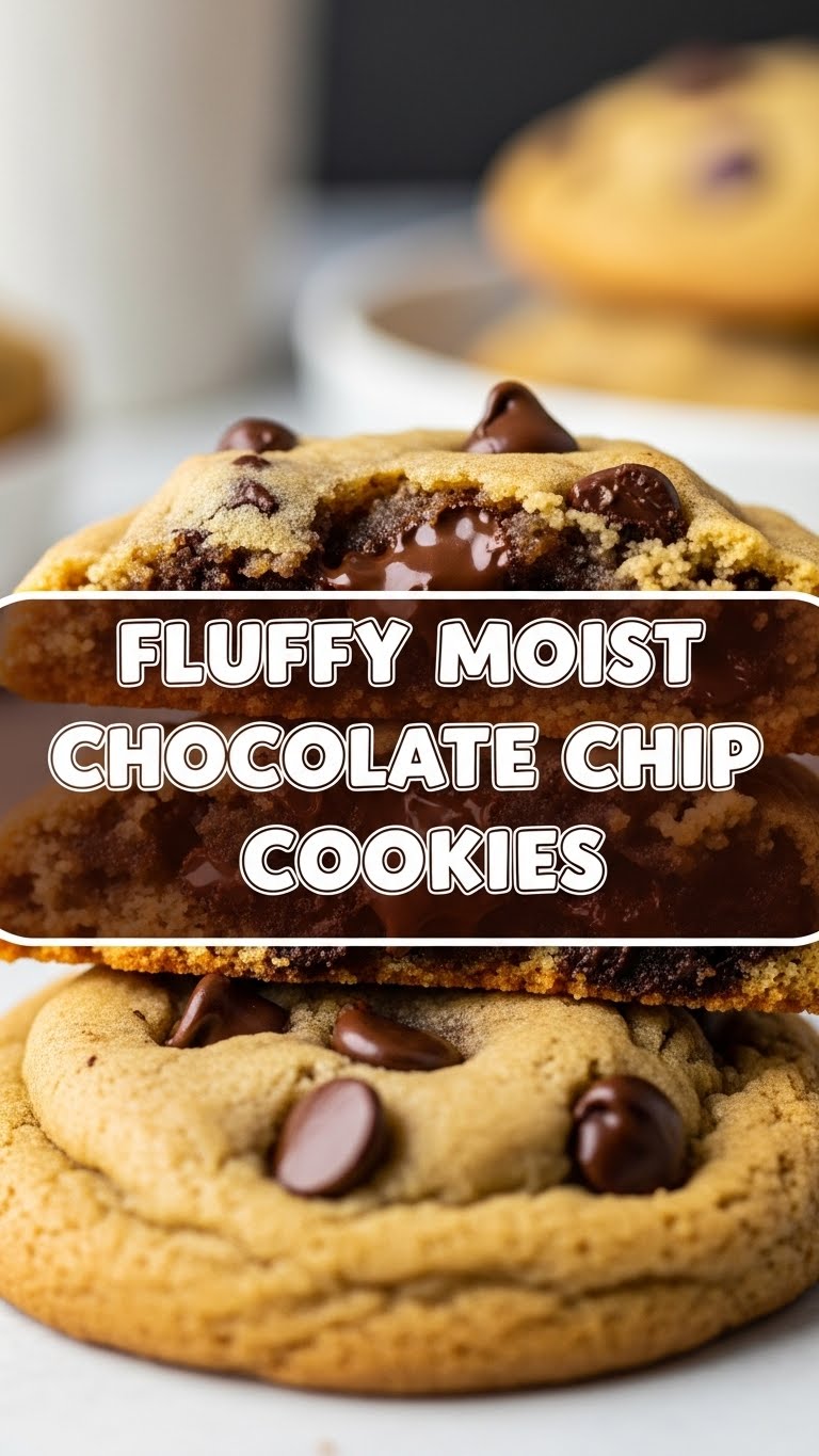 Fluffy Moist Chocolate Chip Cookies