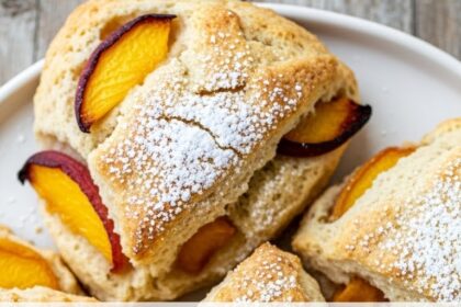 Moist Peach Scones