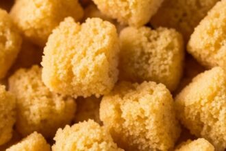 Moist Golden Cake Texture