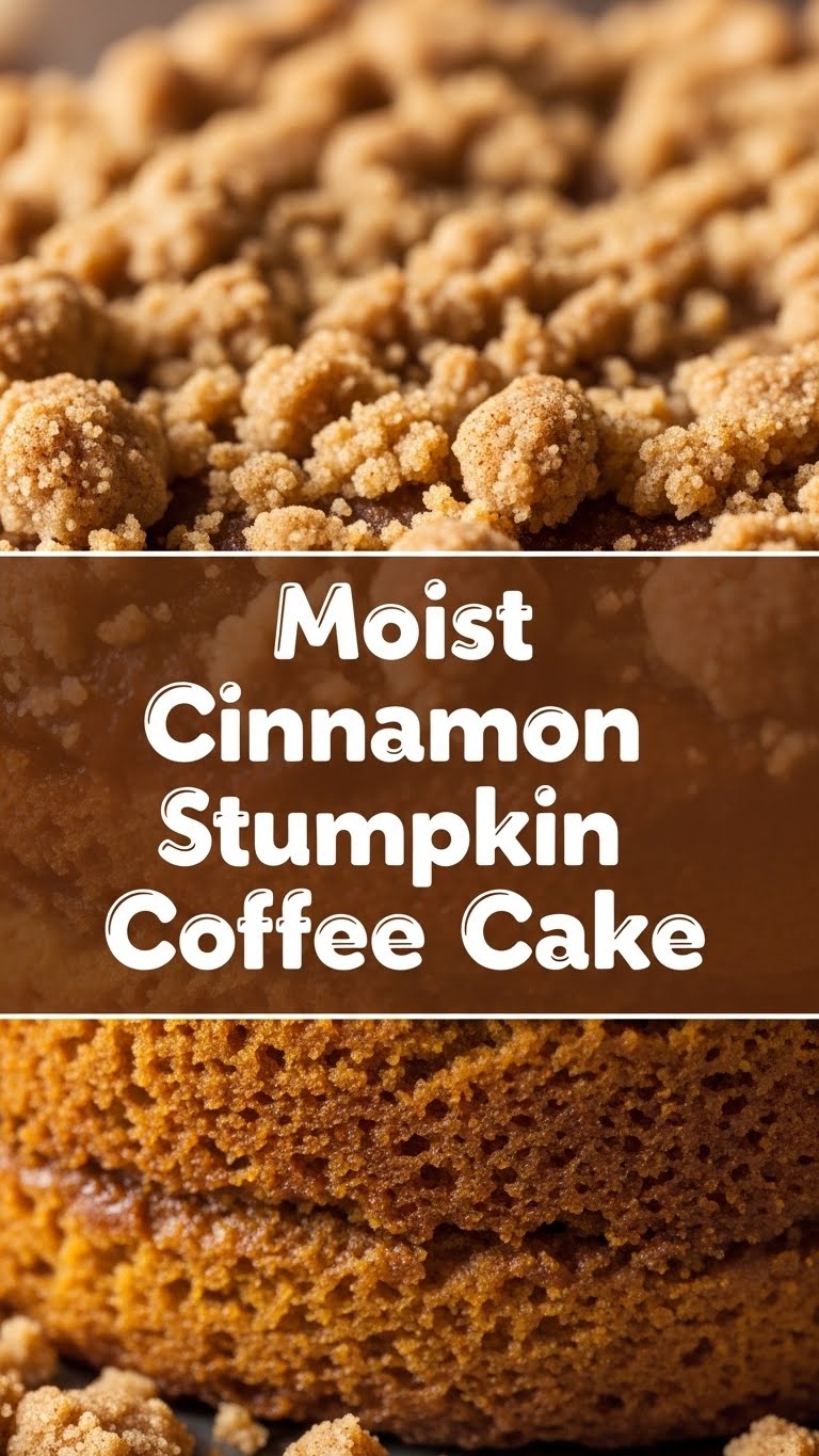 Moist Cinnamon Streusel Pumpkin Coffee Cake