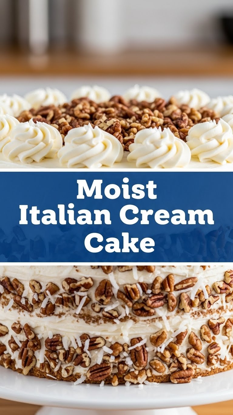 Moist Italian Cream Cake